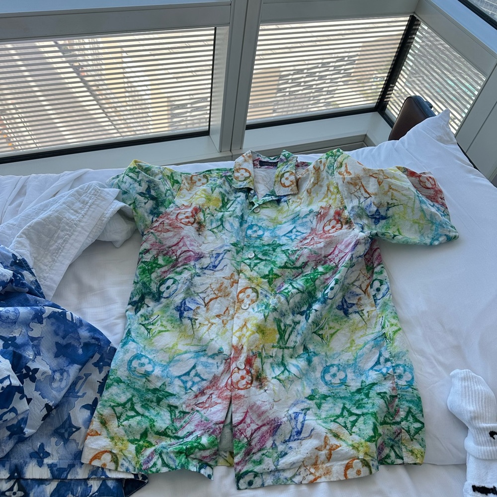 Louis Vuitton Pastel shorts and shirt